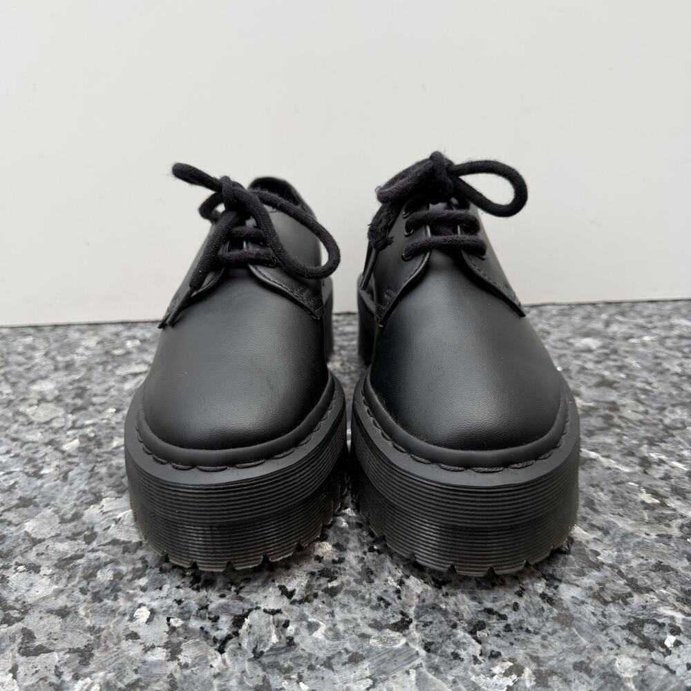 Dr. Martens 30851 Felix Vegan Platform Shoes Black Mono Womens US 5 EU 36